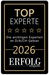 Siegel: Top Experte D/A/CH 2026, Erfolg Magazin